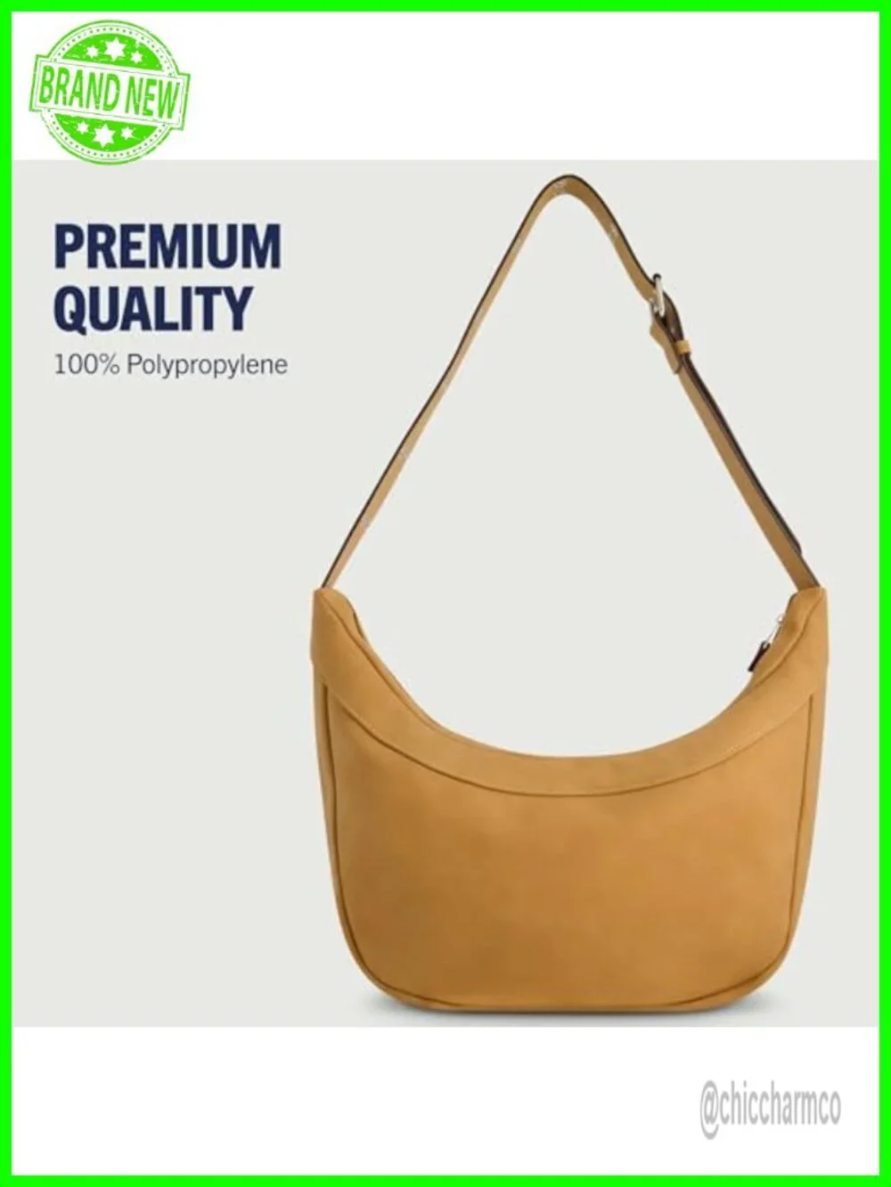 Faux Suede Hobo Handbag with Adjustable Strap, Lightweight Shoulder Bag